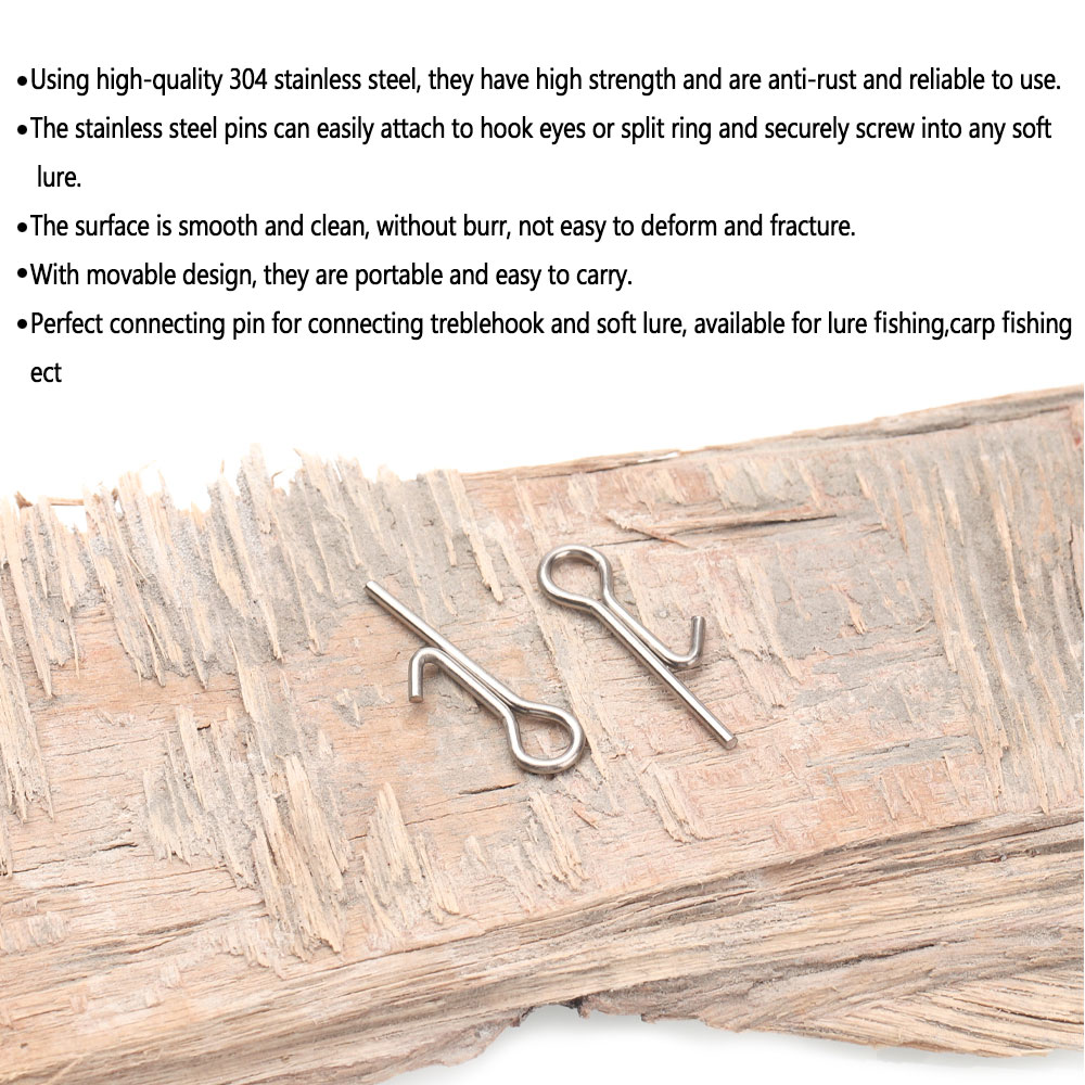 50/100 قطعة من خطافات ومسامير  - مراجعة Fishing Hook Stainless Steel وسعره