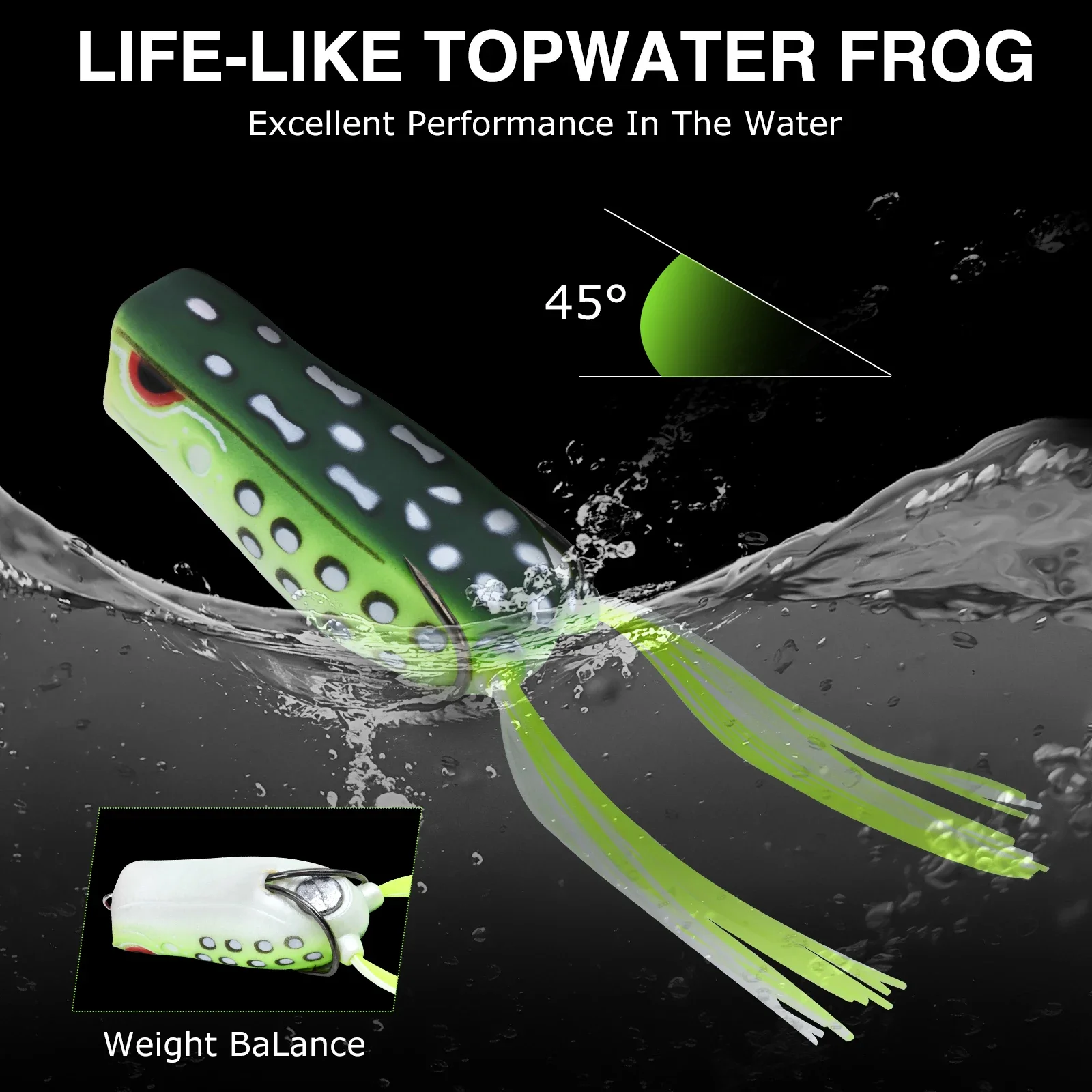طعم صيد الضفادع من جوتور، مصنو - مراجعة Fishing Hook Weedless وسعره