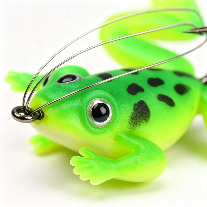 4 قطع/8 قطع طُعم ضفدع لصيد سمك - مراجعة Fishing Hook Weedless وسعره