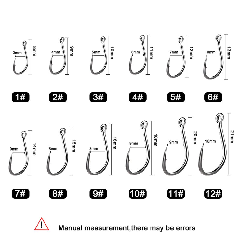 FTK 50-100 قطعة خطاف صيد ذهبي  - مراجعة Fishing Hook Circle وسعره