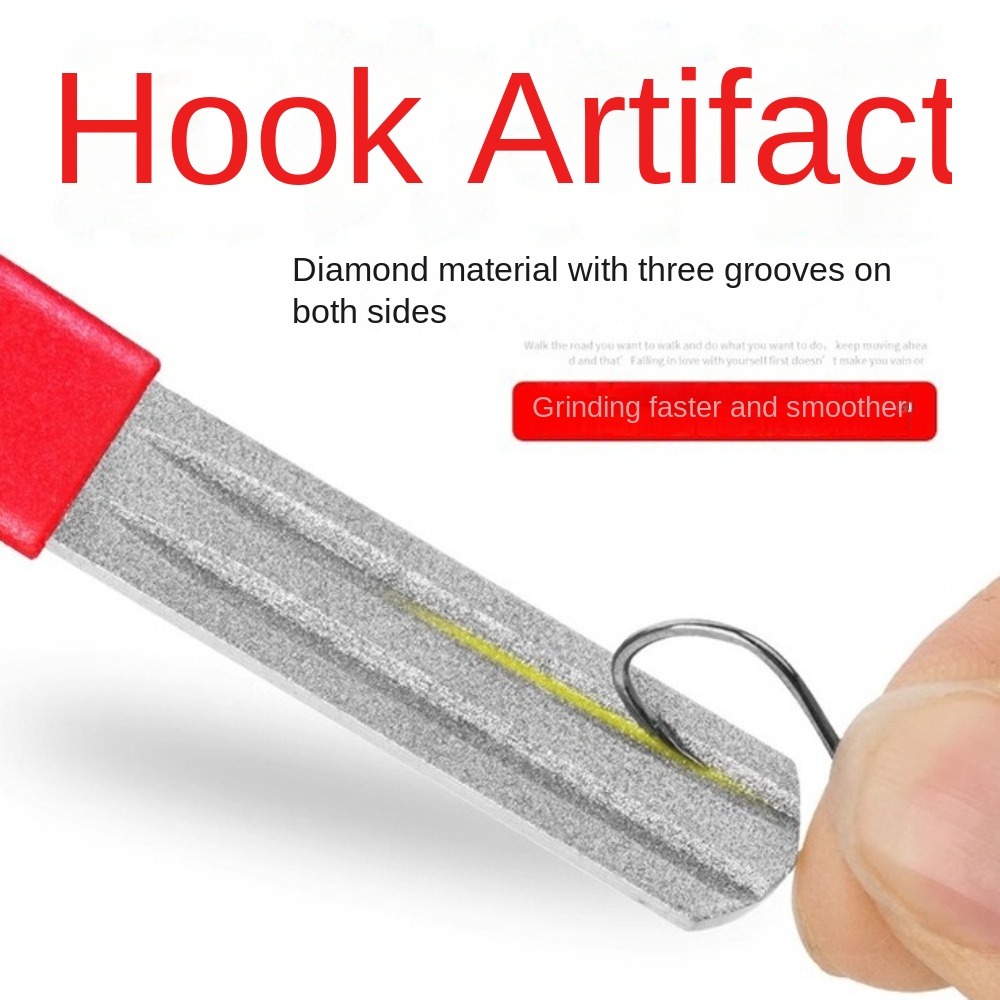 قطعتان من مبراة خطاف الصيد ذات - مراجعة Fishing Hook Sharpener وسعره