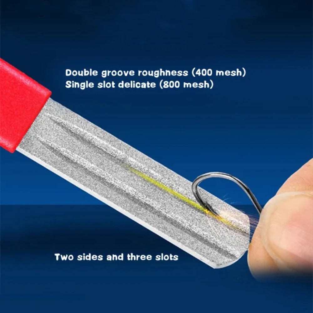 قطعتان من مبراة خطاف الصيد ذات - مراجعة Fishing Hook Sharpener وسعره